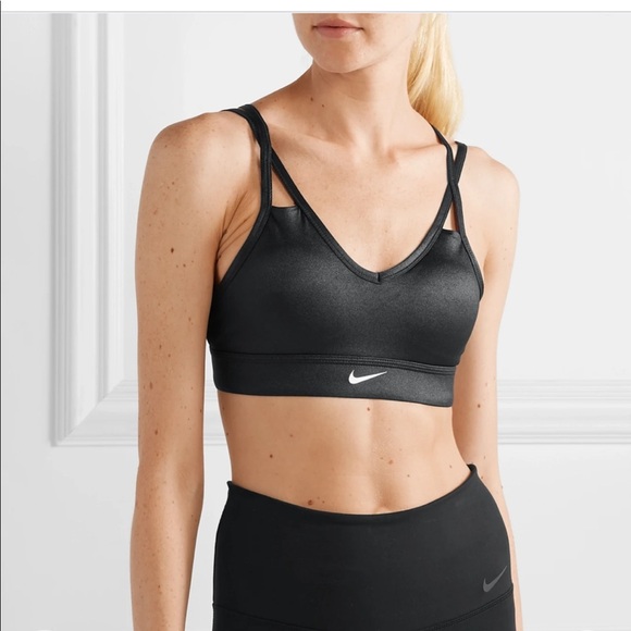 Women’s Nike Indy Sports Bra shiny black size XS - Picture 2 of 8